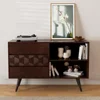 Georgina 45 Inch Solid Wood TV Stand, Under 10 Minutes Assembly Entertainment Center with Storage 6