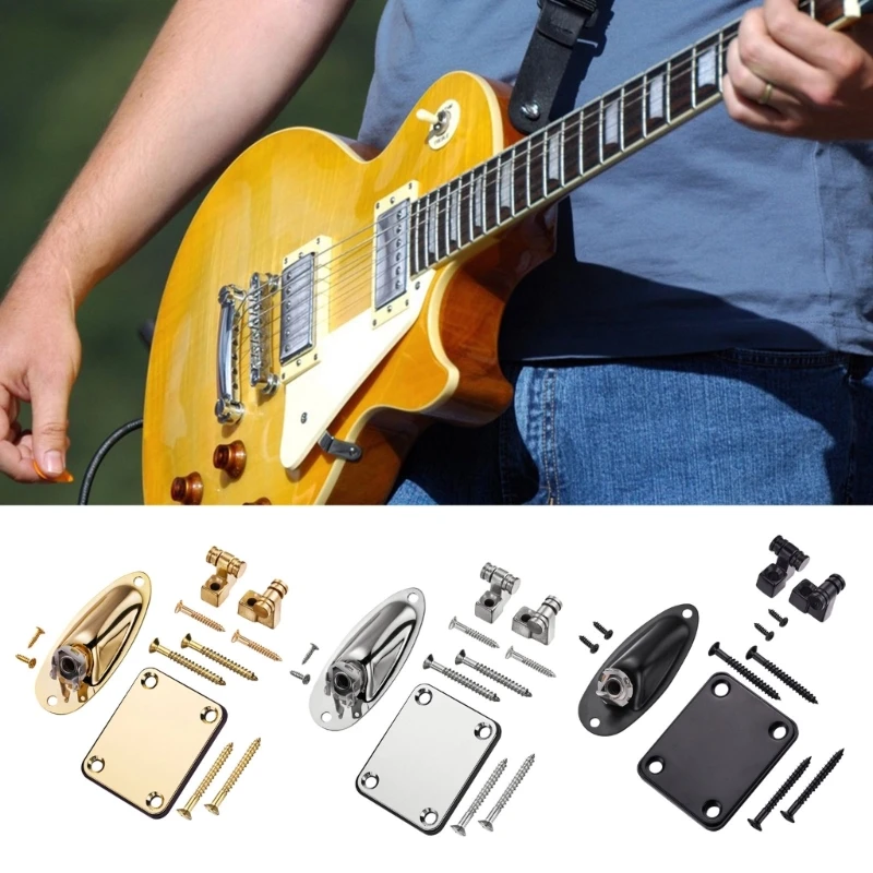 

2024 New Guitar Loaded Socket Plate Guitar String Tree Retainer Set for Strat Style Guitars Improve Tuning Stability