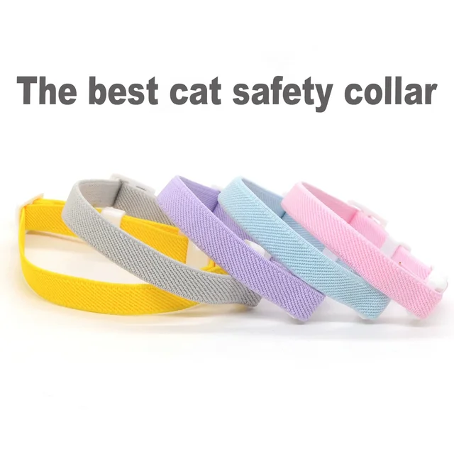 cute Safety Cat Collar Stretch Elastic Collars, Fashion Light Weight Kitten Collar for All Small Large Cat,Puppy Pet Accessories 5