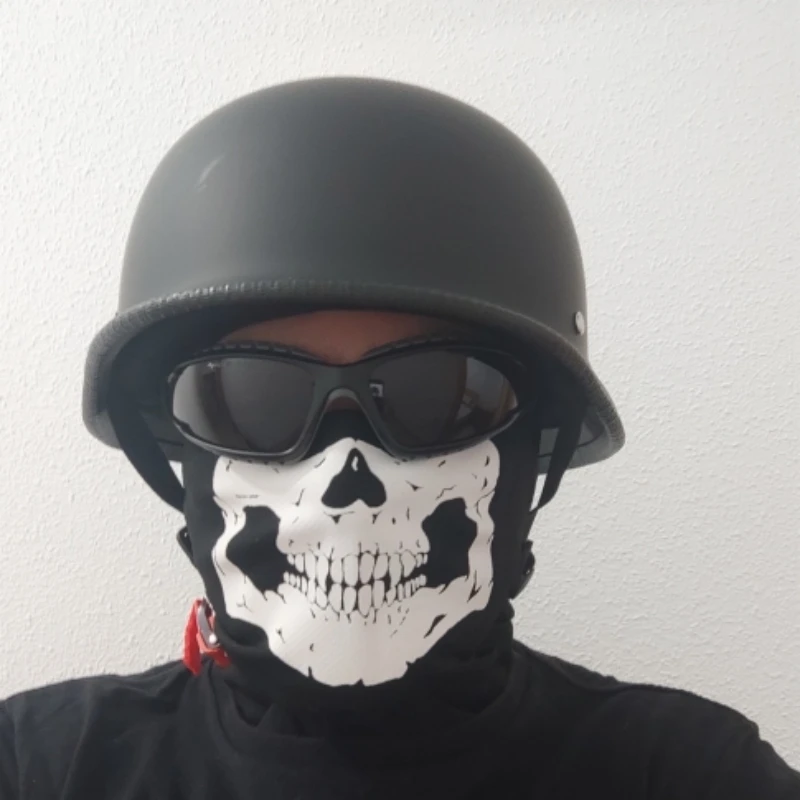 New Custom Fashion Chrome Cascos Capacete Moto 1/2 Mezza Faccia Vintage Scooter Jet Caschi