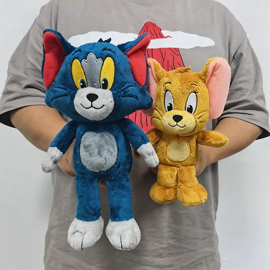 Original Tom and Jerry Plush Toy Cartoon Movie Cat Nibbles Mouse Plushies Stuffed Animals Soap Action Figure Studio Doll Toys - 3