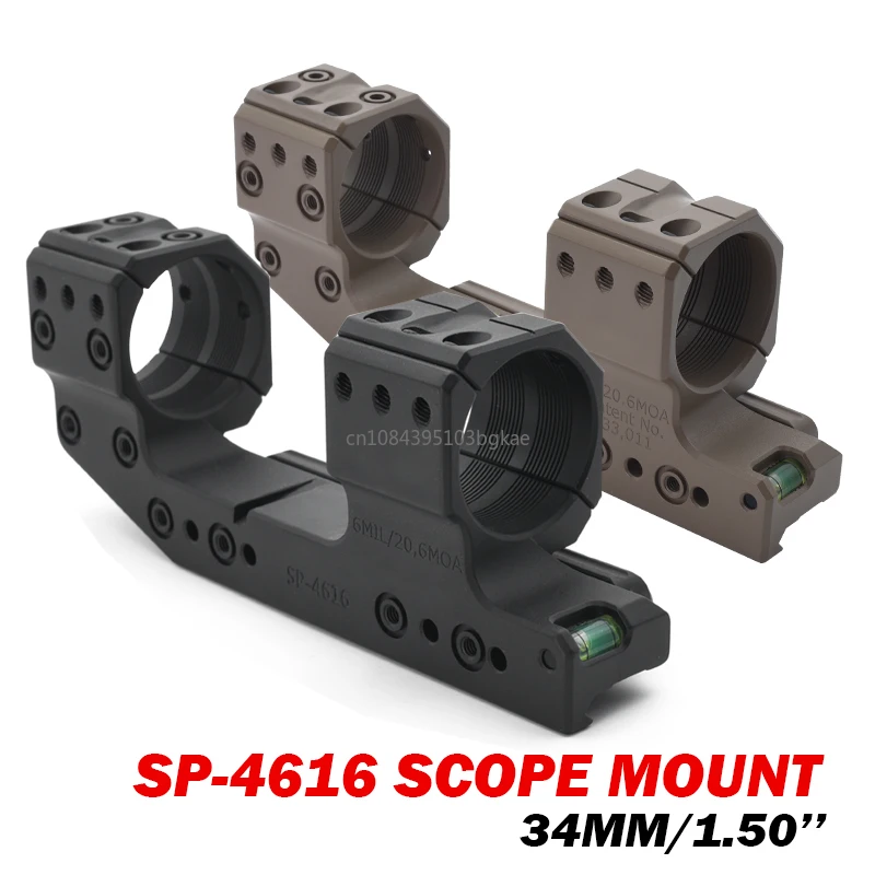 Scope Rings SP 4616 Solid 34mm Tube Riflescope 38mm 1.50in Scope Mount Surfaces for Accessories