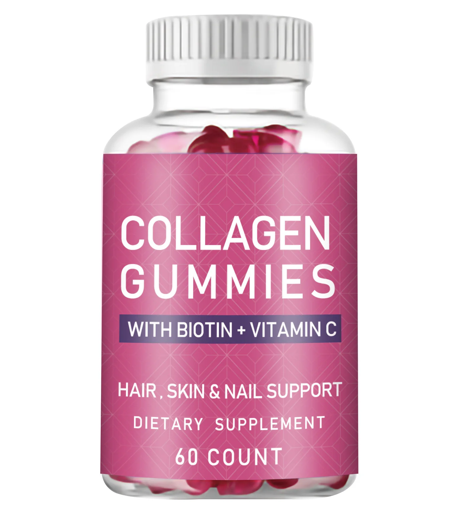 

1 Bottle Glutathione Whitening Gummies Inhibit Melanin Skin Detox Anti-Aging Realize Baby Fair Skin Whitening Agent Collagen