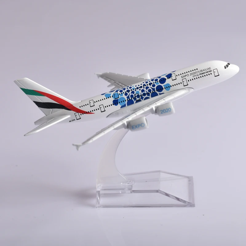 JASON TUTU Airplane Models Expo Emirates A380 Metal Diecast Aircraft Model 1/400 Scale Boeing Plane Model Drop shipping takara tomy tomica new 2023 premium tp scale car model tp32 honda nsx type s kids room decor xmas gift toys for baby boys girl
