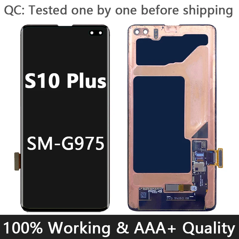 Ｚ  S10 ÷  AMOLED ÷,  ġ ũ Ÿ S10 + LCD G975 G975F G9750 ü