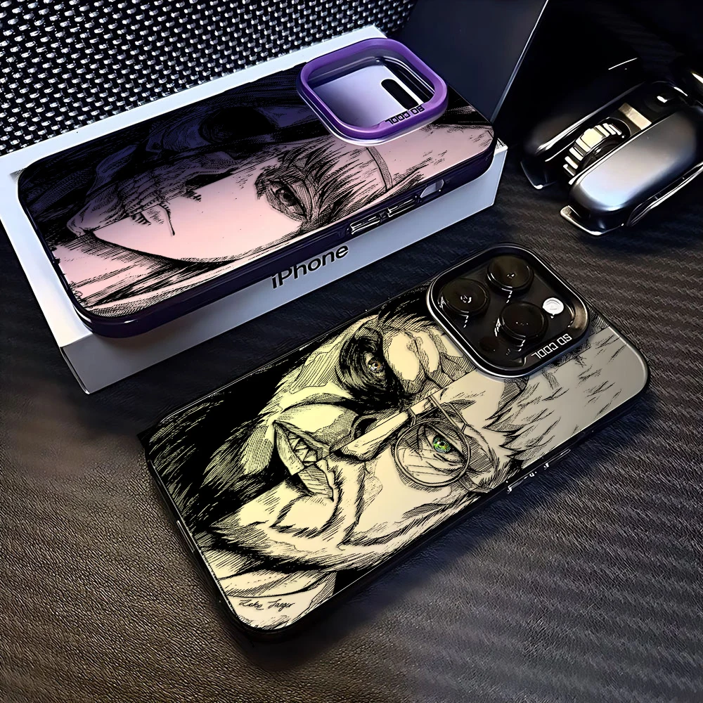 Luxury Hot Anime Attack On Titan Anti-Fall Matte Phone Case