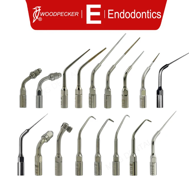 Woodpecker Dental Ultrasonic Perio Scaler Tips Dentist Tools Root Canal Endodontics E-Series Fit EMS UDS Scaler Handpiece