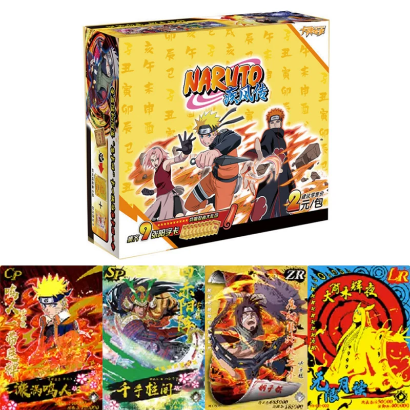 

Genuine Anime Naruto Collection Cards Box Characters Rare Limited Bronzing SSR UR SP Board Game Hobby Collectibles Card Kids Toy