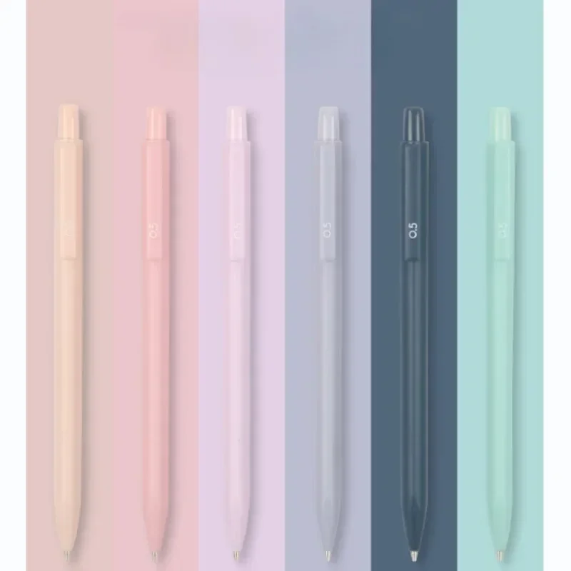 6pcs/set Automatic Pencil for Writing 0.5mm Mechanical Pencil School Supplies Fashion Macaron Stationery Writing Supplies 3