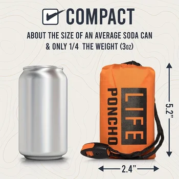 Emergency Thermal Survival Poncho 1