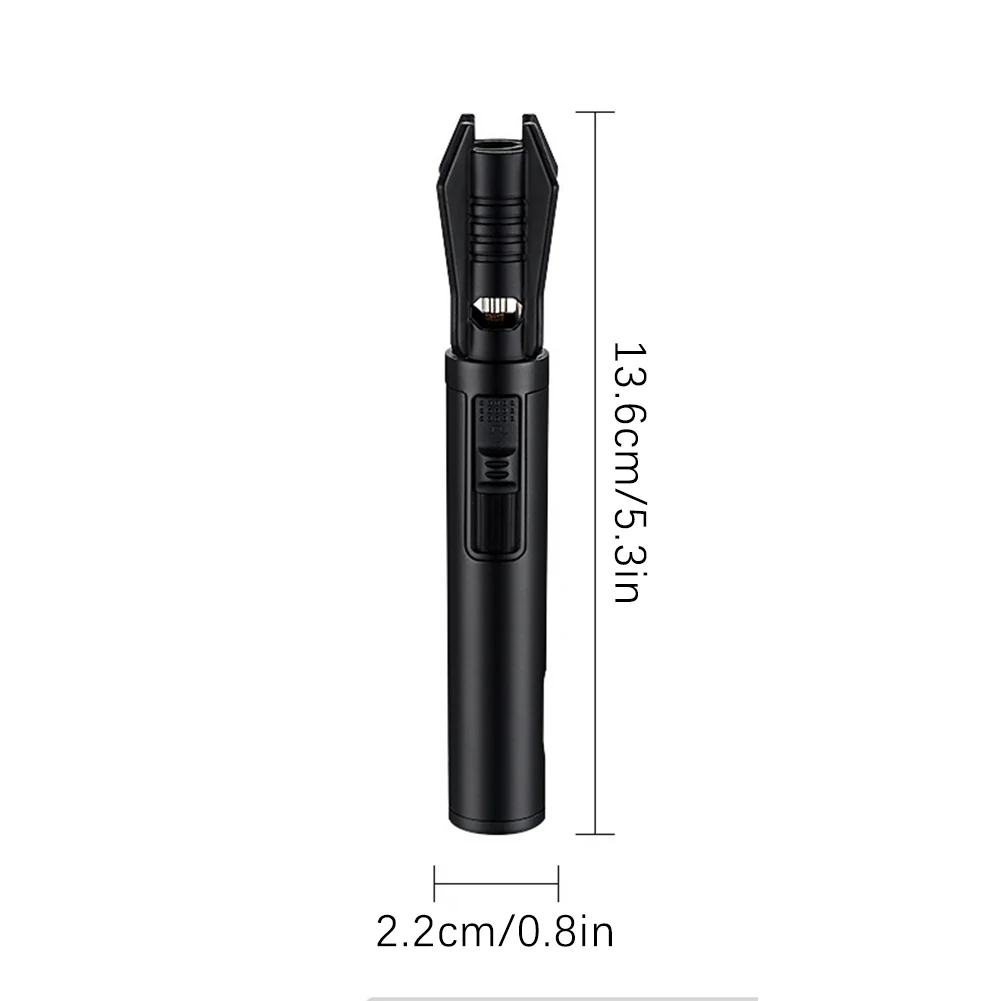 Creative Compact Portable Handheld Gun Lighter Transparent Visual Gas Window Mini Torch Outdoor Lightweight Carrying