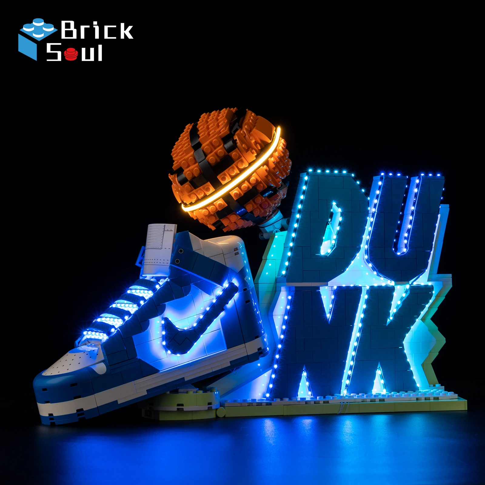 LED-Beleuchtungsset für Nike Dunk Lego Set 43008 Modell DIY Spielzeugset Bausteine Nicht Inbegriffen – Detail 2
