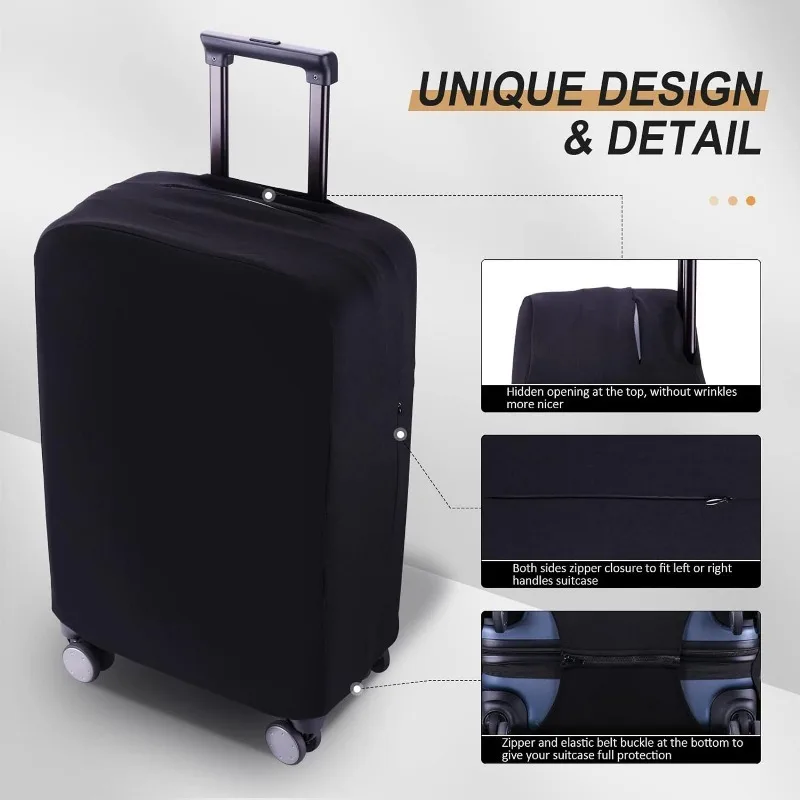 Luggage Cover Suitcase Protector Elastic Travel Fabric Luggage Cover for 18-28 Inch Rolling Suitcase Case Dustproof Accessories 4