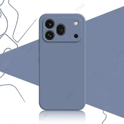 Minimalist Liquid Silicone Phone Case with Camera Protection and Slim Design for Honor 600 Pro (Gray)