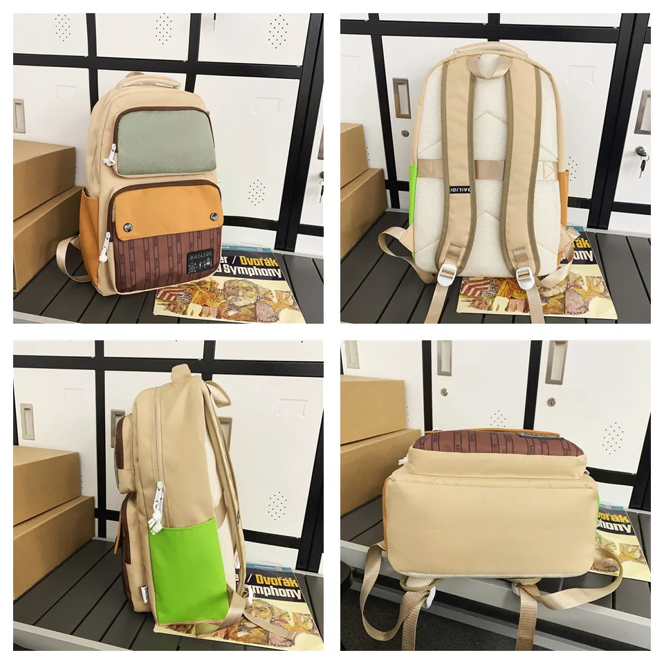 High Quality Nylon Shoulder Bag For Lady Women Backpack Multifuction Female Rucksack Casual School Bag For Teenager