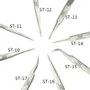 Stainless Steel Straight Curved Nail Tools Volume Eyelash Accurate Tweezers Nippers Pointed Clip Set Makeup Tools 3
