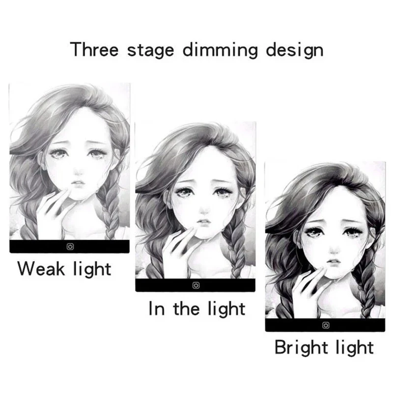 LED Photocopying Table Drawing Board Children Light Transmitting Copying Table Brightness Adjustable Night Light Notepad 6