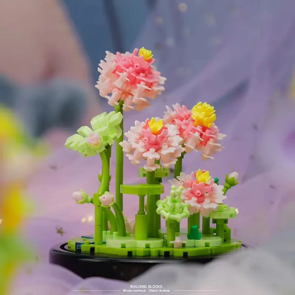 Eternal Bouquet Building Blocks Flower Model DIY Creative Plant Decoration Assemble Bricks Educational Toys for Kids Adult Gifts