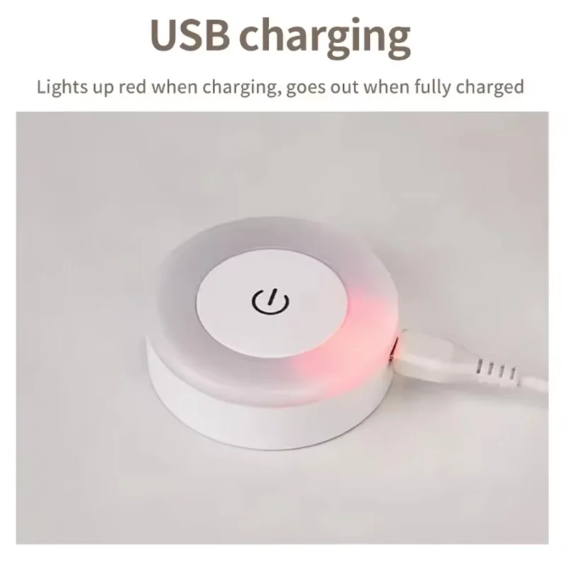LED Touch Baby Night Light USB Wireless Rechargeable Dimmable Portable Mini Nursery Lamp Bedside