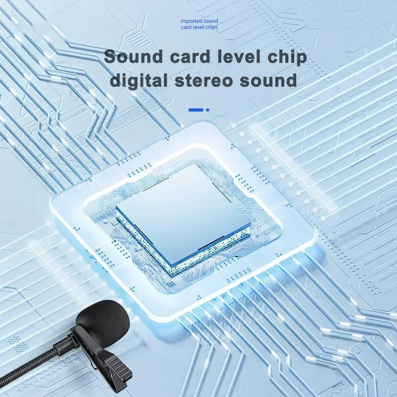 Wired Microphones for Professional Audio Video Youtube Stereo Lavalier Mic Compatible with iPhone Mobile Phones Laptops PC USB C