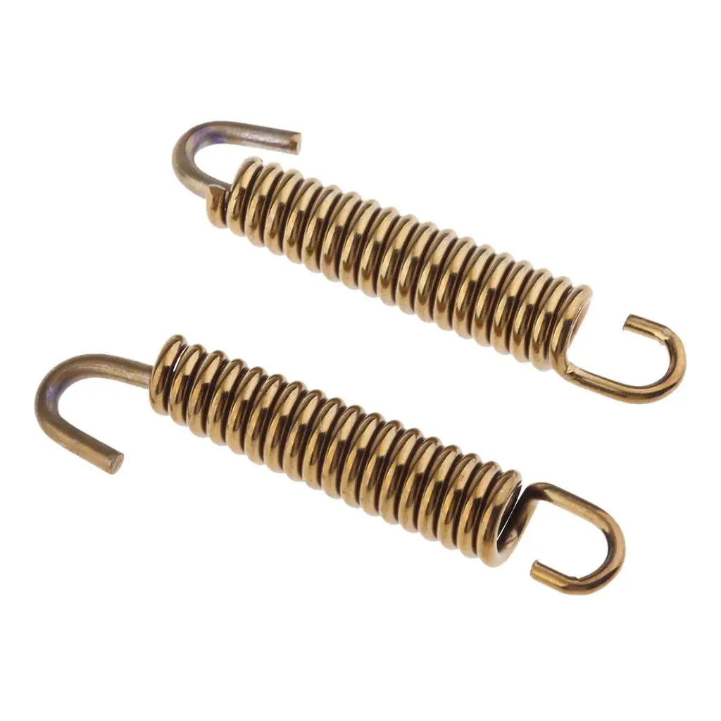 2Pcs 65mm Motorcycle Exhaust Pipe Muffler Spring Hook Stainless Steel Superior Strength & Appearance Exhaust Pipe Springs Hooks 2Pcs 65mm Motorcycle Exhaust Pipe Muffler Spring Hook Stainless Steel Superior Strength & Appearance Exhaust Pipe Springs Hooks