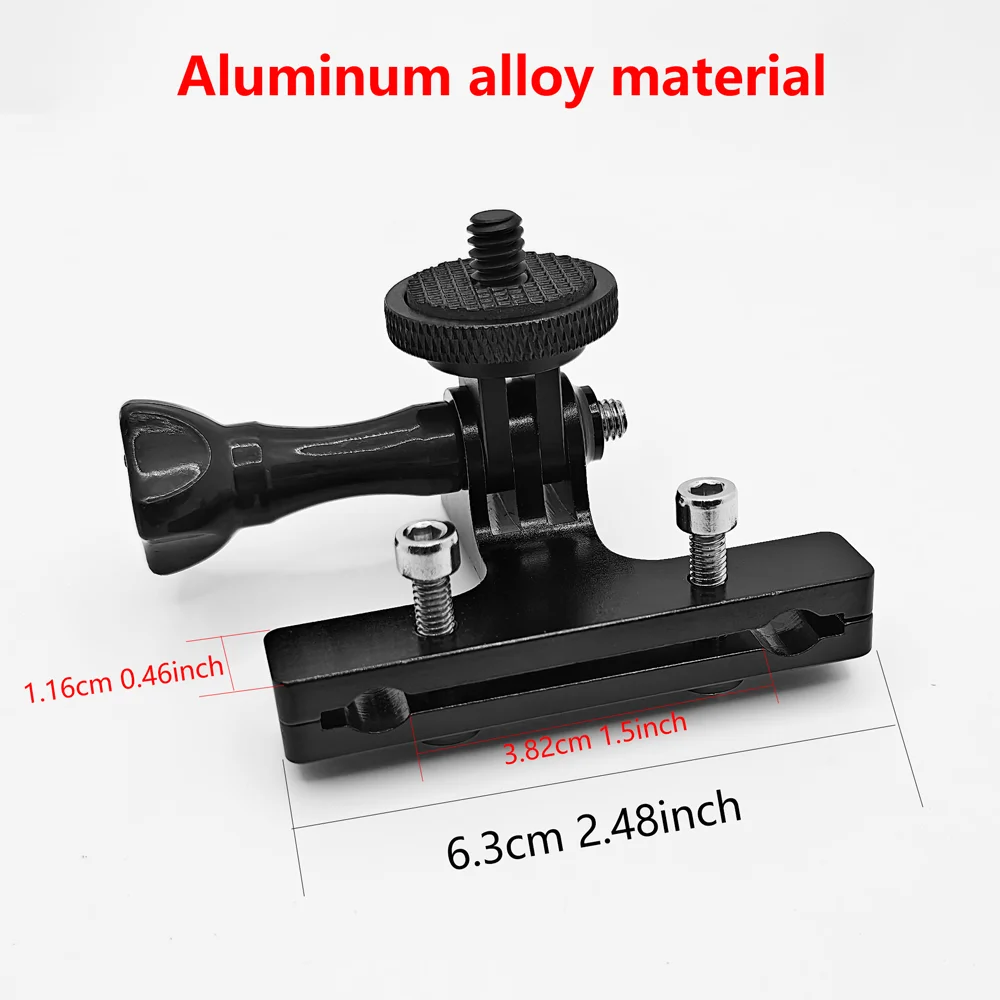 Aluminum Alloy Bicycle Seat Mount Holder with Tripod Adapter for GoPro Hero 13 12 11 10 9 Insta360 SJCAM DJI OSMO Action Camera