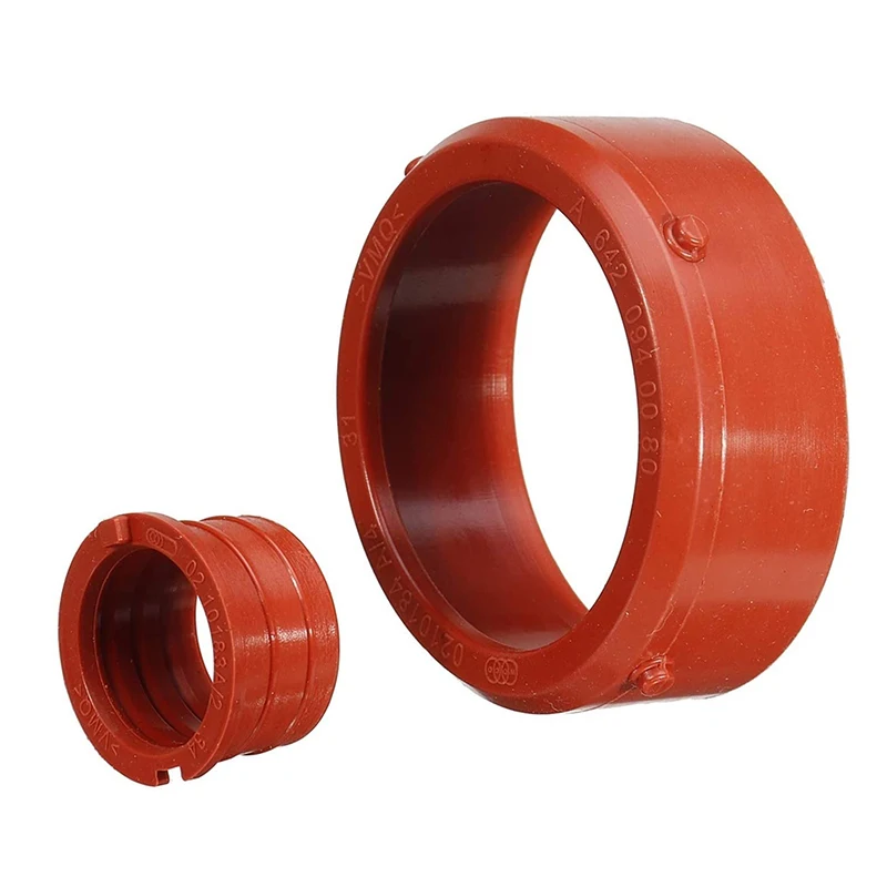 2pcs Car Engine Turbo Intake Seal & Engine Breather Seal Kit for Mercedes-Benz OM642 Engines Accessories