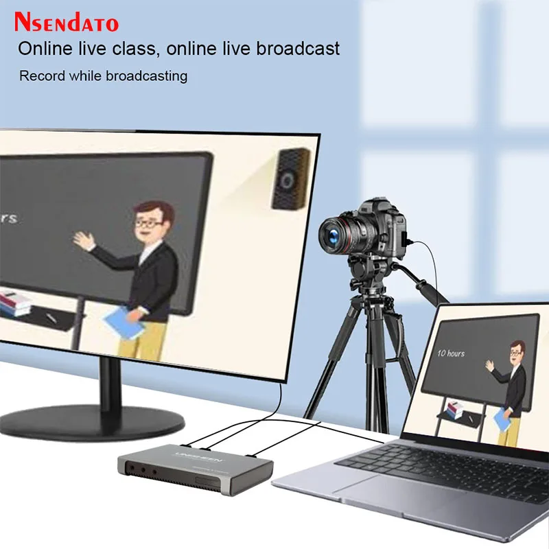 4K 60Hz HDMI USB Video Capture Grabber Card Box 1080p 144FPS USB3.0 Video Capture Recorder For OBS Vmix Zoom Game Live Streaming