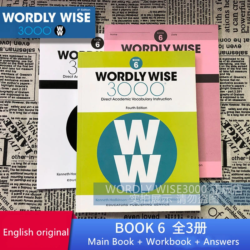 

WORDLY WISE 3000 Book K-Book12 IELTS TOEFL English Word Vocabulary Expansion Book 6 English Learning for Children Free Shipping