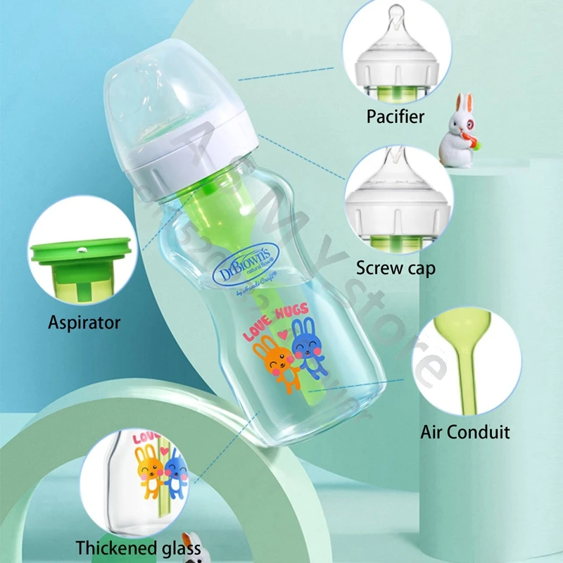 Dr. Brown's glass bottle drbrowns newborn glass bottle baby PPSU anti-flatulence