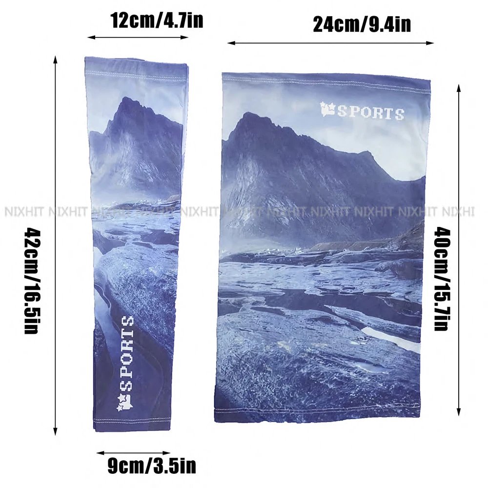 Unisex Cooling Quick Dry Arm Sleeves Hand Protector Cover Sports Running UV Sun Protection Outdoor Men Fishing Cycling Sleeve 6