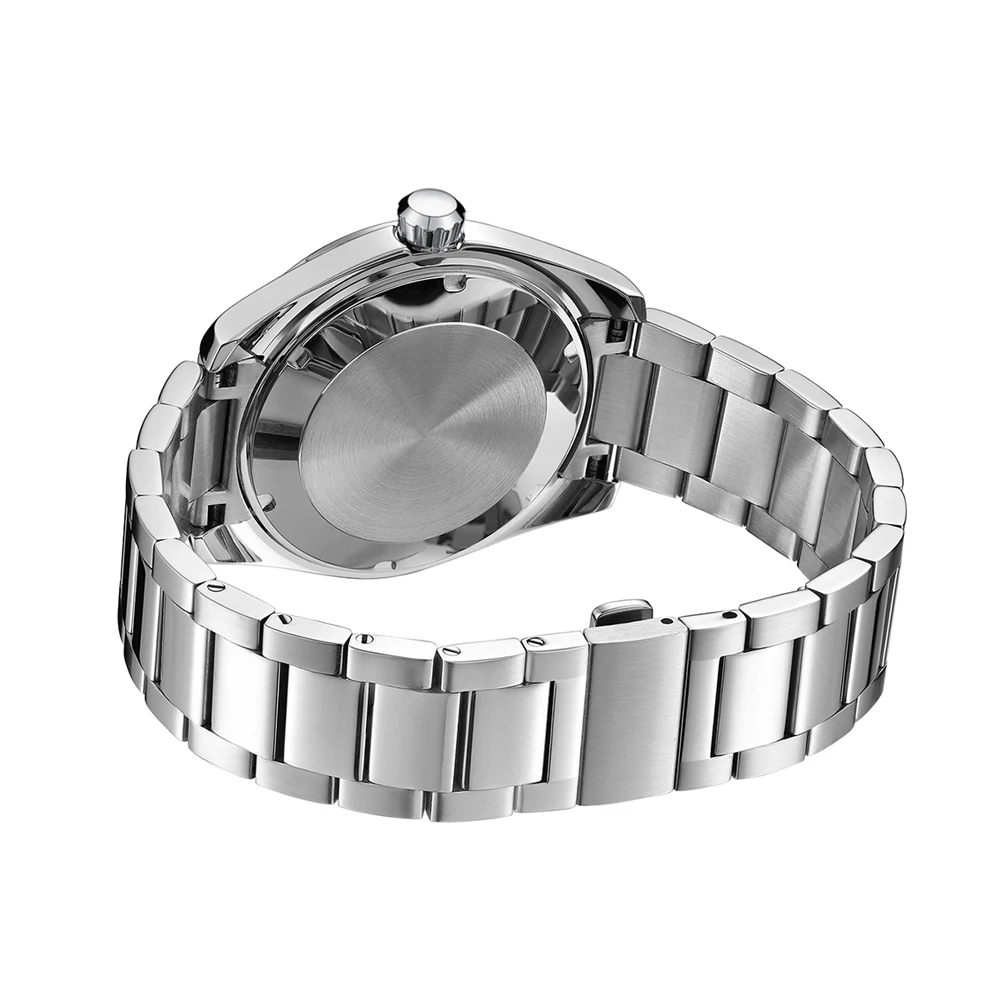 Phylida-メンズ自動腕時計,ステンレススチールブレスレット,メカニカル