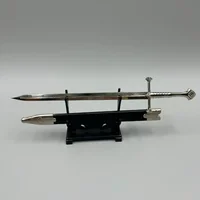 22cm Narthil Sword Plus Aragorn Gondor King Medieval Weapon Ring Metal Katana Samurai Sword Keychain Ornaments Gifts Toys Boys 1