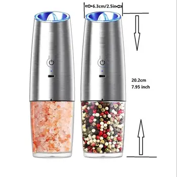 Rechargeable Salt & Pepper Grinder, Type-C Charging Salt & Pepper Grinder, Universal Household Kitchen Appliances for Home 4