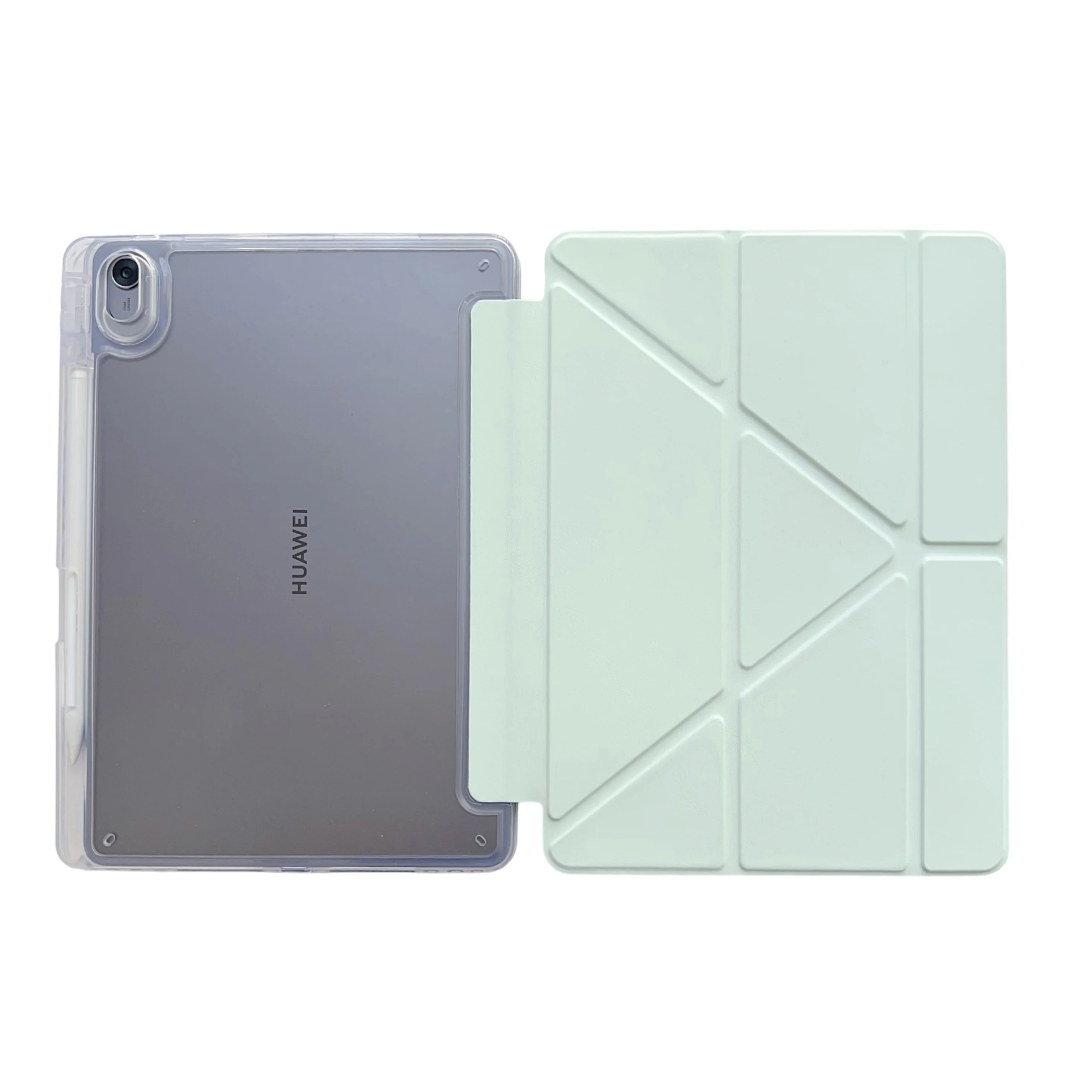 Auto Wake & Sleep Silicone Cover with Y-Fold Design and Charging Support