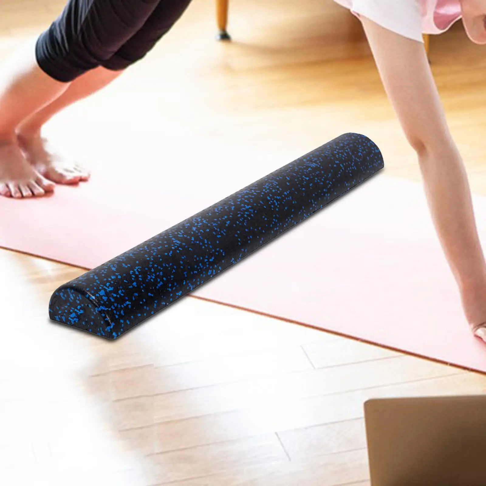 Yoga Column Roller Half Round Foam Roller Neck, Balance Training Yoga Blocks Foam Half Roller Massage Muscle Roller