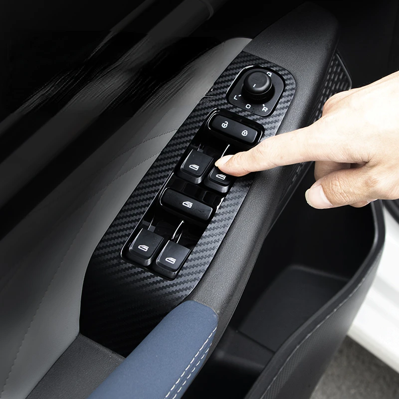 

Подходит для Geely Emgrand 2022, панель управления подлокотниками из углеродного волокна