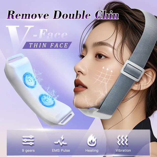 Double Chin Remover Ems Face Lifting Massager Anti Wrinkle Firming Facial Massager V-Face Lift Device Skin Care 1