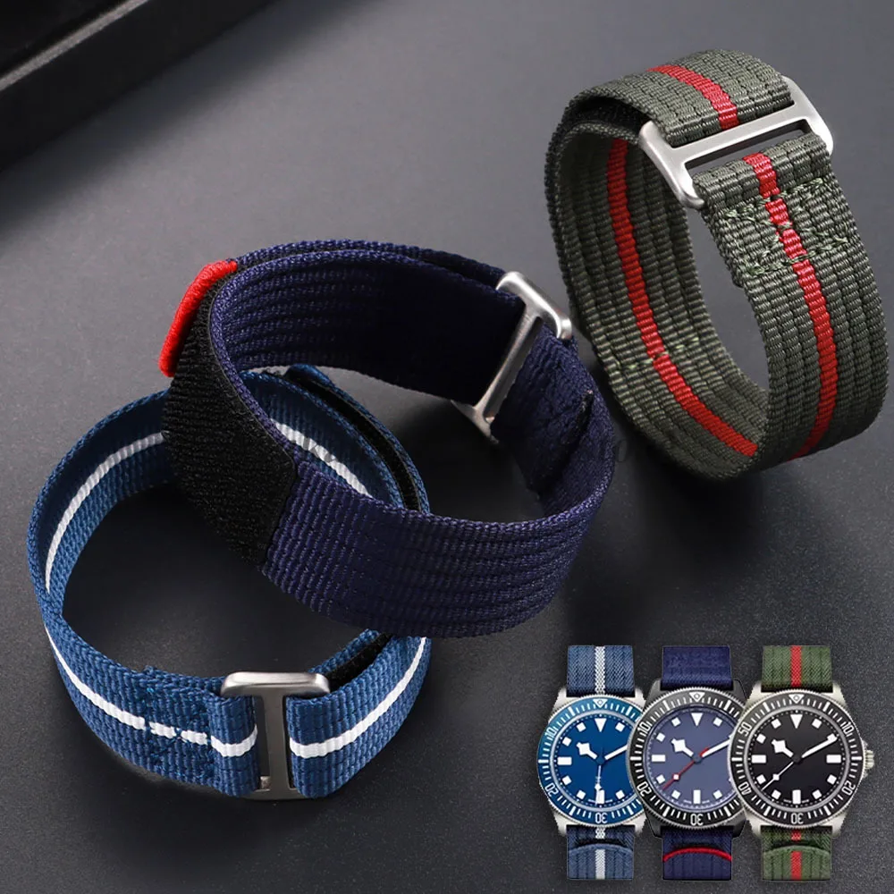 Nylon Fabric Watch Strap 20mm 22mm for Tudor for Collar Hidden FXD Watch Band for Seiko for Omega Men's Outdoor Sport Bracelets