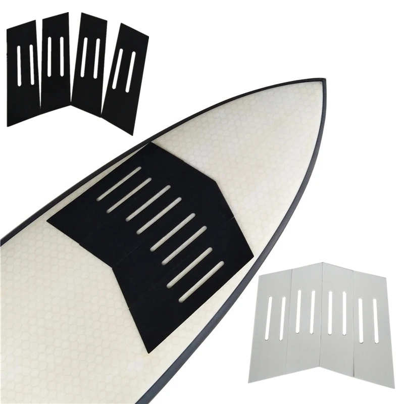 EVA Pad Surf Traction Surf Pads Surfcasting Accessories 4pcs/set Surf Grip Pads Foam Pad Anti-slip SUP Deck Pad