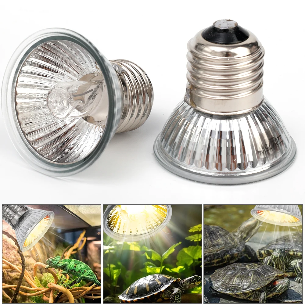 25/50/75W UVB Reptile Lamp Bulb Tortoise Basking UV E27 Bulbs