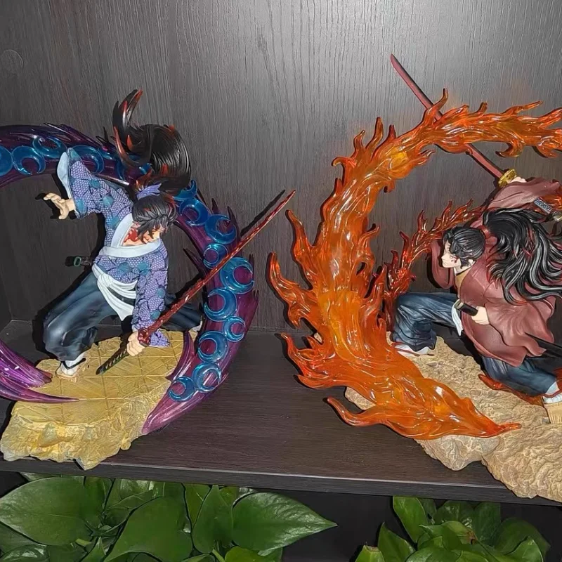 29cm demônio slayer gk batalha ver figura de ação kokushibou yoriichi  tsugikuni michikatsu estatuetas com luz kimetsu nenhum brinquedo yaiba -  AliExpress