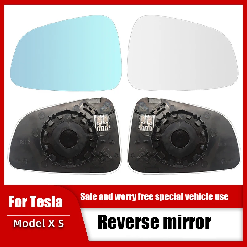 1 Paar 800r Weitwinkel-Rückspiegel mit großer Sicht Heizung Ersatz Anti-Blend-Umkehrung für Tesla Modell x s Zubehör