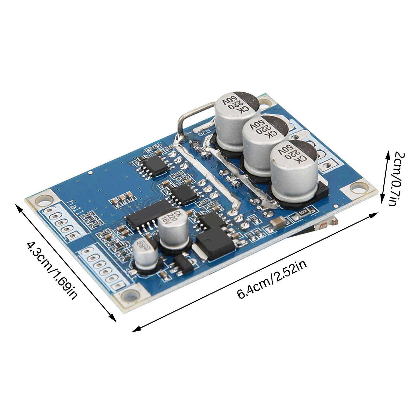 DC 12V‑36V 15A 500W Hall Brushless Motor Board Motor Controller Driver Board Brushless Motor Controller Hall BLDC Driver Board