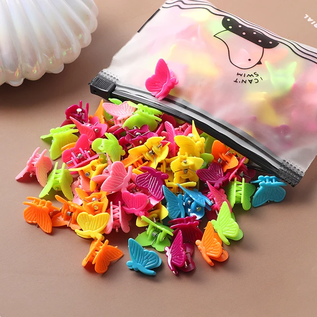 40Pcs Girls Colorful Hair Clips Flower Star Mickey Cute Small Hair Claws Kids Sweet Hairpins Cartoons Fashion Hair Accessories style-35