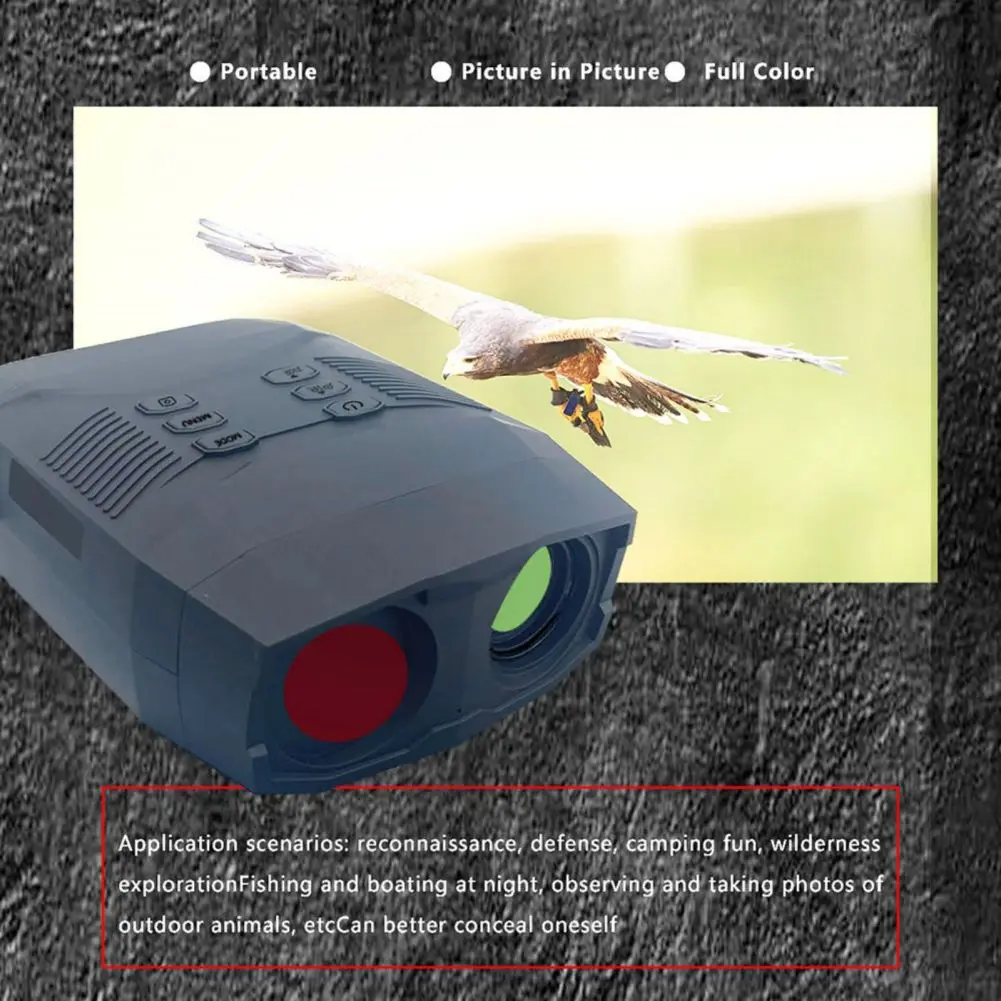 

3'' Large Screen Binoculars With 256GB Memory Card 4K Night Vision 5000 Mah Rechargeable Lithium Battery 60MP