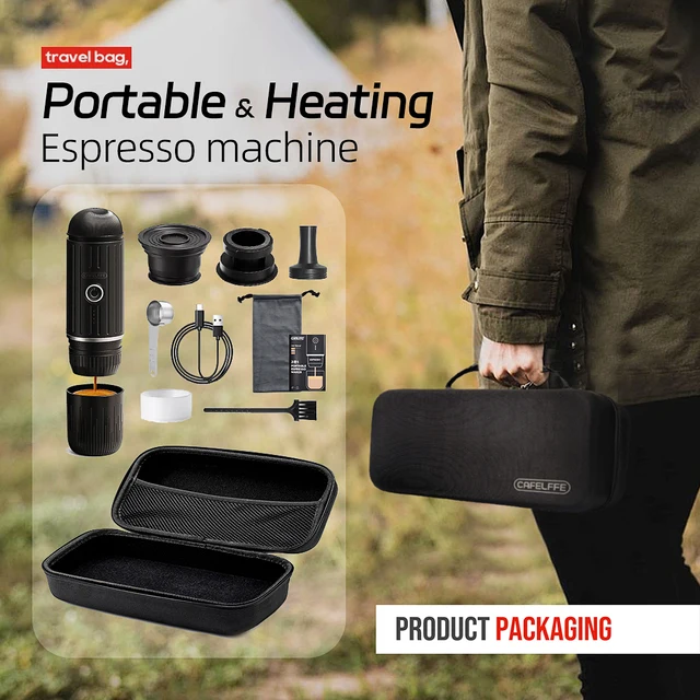 Cafelffe Outdoor Combination Wireless Electric portable espresso machine,Coffee Gift Giving Camping hiking Travel bag cafetera 2