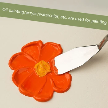 1Set Stainless Steel Oil Painting Scraper Set Oil Painting Mixing Scraper Art Drawing Supplies Artist Drawing Palette Knives