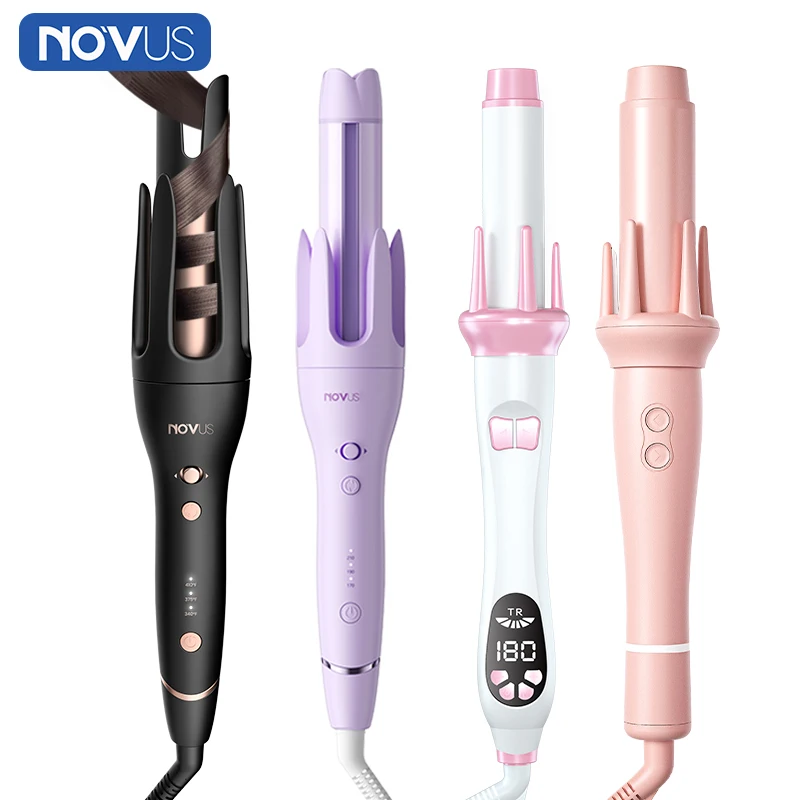 

NOVUS Automatic Hair Curler Ceramic 32 Mm Big Roll Negative Ion Crimping Hair Iron Fast Heating Auto Rotating Wave Hair Styler