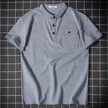 

White Polo Shirts For Men Men's T-Shirt classic Polo ralph lauren Short Sleeve Men's t-shirt Male Men's Clothing Fashion Fitnes